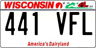 WI license plate 441VFL