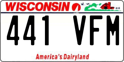 WI license plate 441VFM