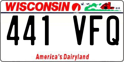 WI license plate 441VFQ