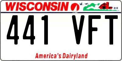 WI license plate 441VFT