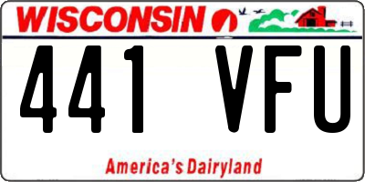 WI license plate 441VFU
