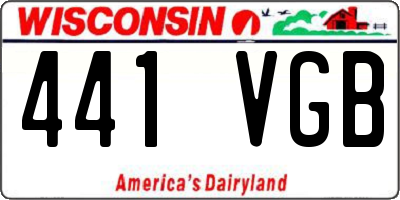WI license plate 441VGB