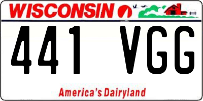 WI license plate 441VGG