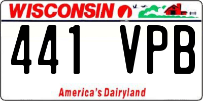 WI license plate 441VPB