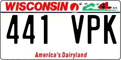 WI license plate 441VPK