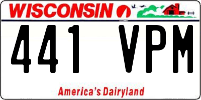WI license plate 441VPM
