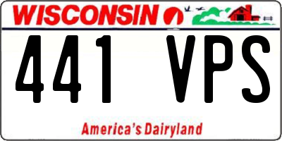 WI license plate 441VPS