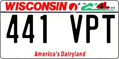 WI license plate 441VPT