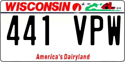 WI license plate 441VPW