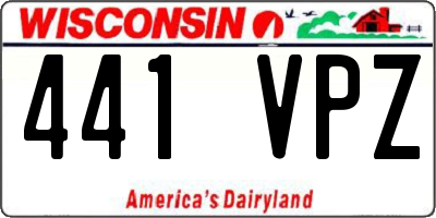 WI license plate 441VPZ