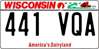 WI license plate 441VQA