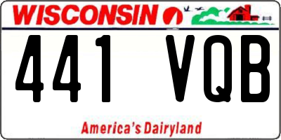 WI license plate 441VQB