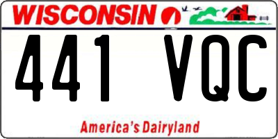 WI license plate 441VQC
