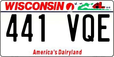WI license plate 441VQE