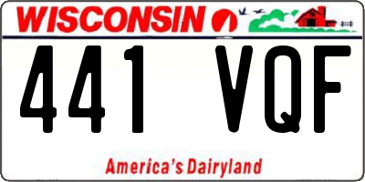 WI license plate 441VQF