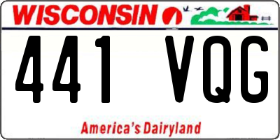 WI license plate 441VQG