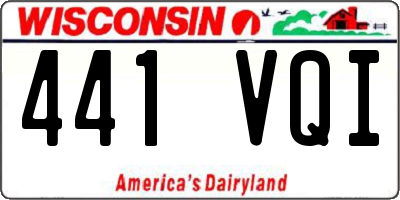 WI license plate 441VQI