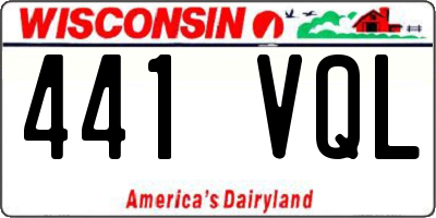 WI license plate 441VQL