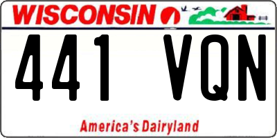 WI license plate 441VQN