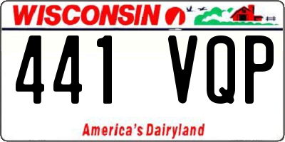 WI license plate 441VQP