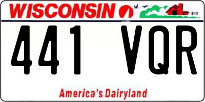WI license plate 441VQR