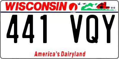 WI license plate 441VQY