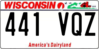 WI license plate 441VQZ