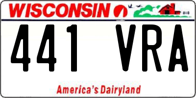 WI license plate 441VRA