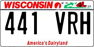 WI license plate 441VRH