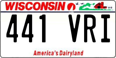 WI license plate 441VRI