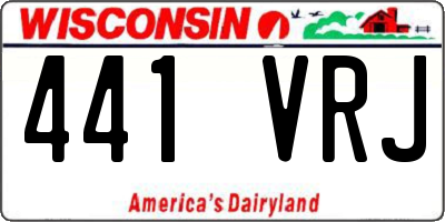 WI license plate 441VRJ
