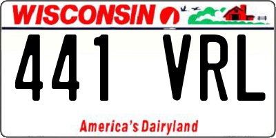 WI license plate 441VRL