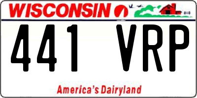 WI license plate 441VRP