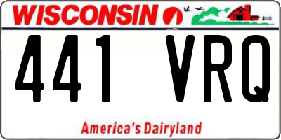 WI license plate 441VRQ