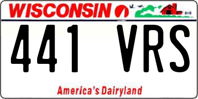 WI license plate 441VRS