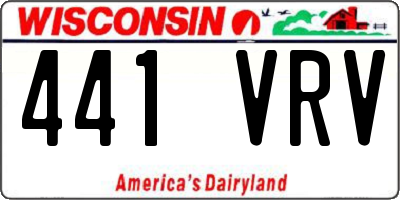 WI license plate 441VRV