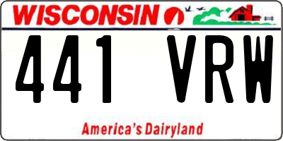 WI license plate 441VRW