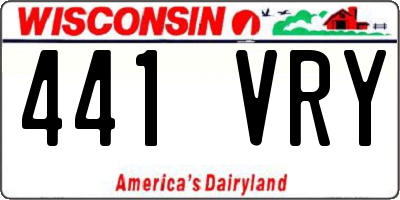 WI license plate 441VRY