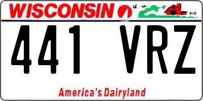 WI license plate 441VRZ