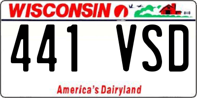 WI license plate 441VSD
