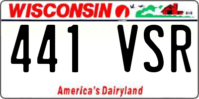 WI license plate 441VSR