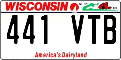 WI license plate 441VTB