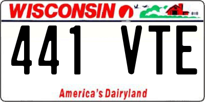 WI license plate 441VTE