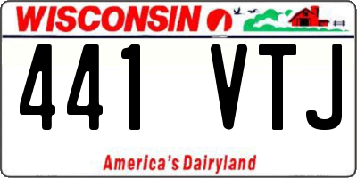 WI license plate 441VTJ