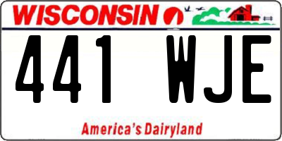 WI license plate 441WJE