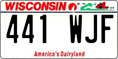 WI license plate 441WJF