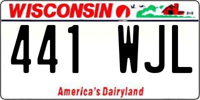 WI license plate 441WJL