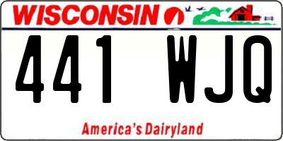 WI license plate 441WJQ