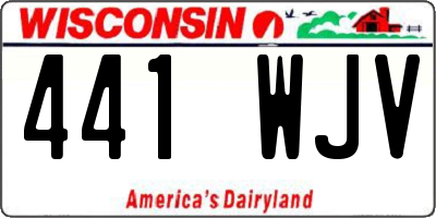 WI license plate 441WJV