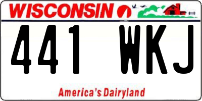 WI license plate 441WKJ